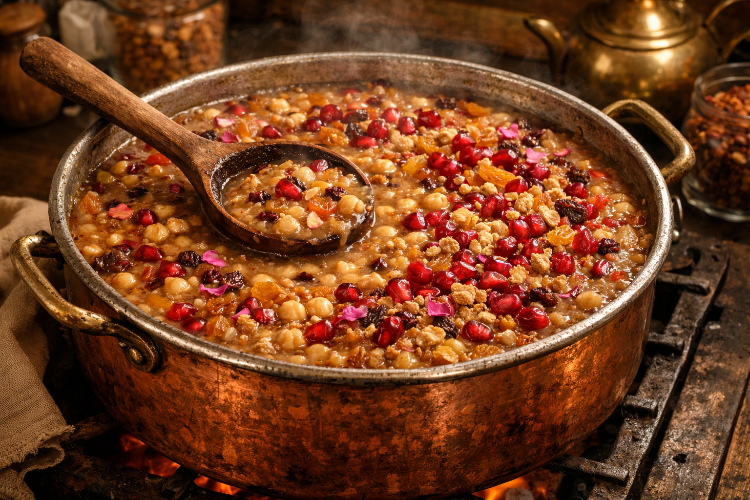 Tencerede pişen geleneksel ev tatlısı